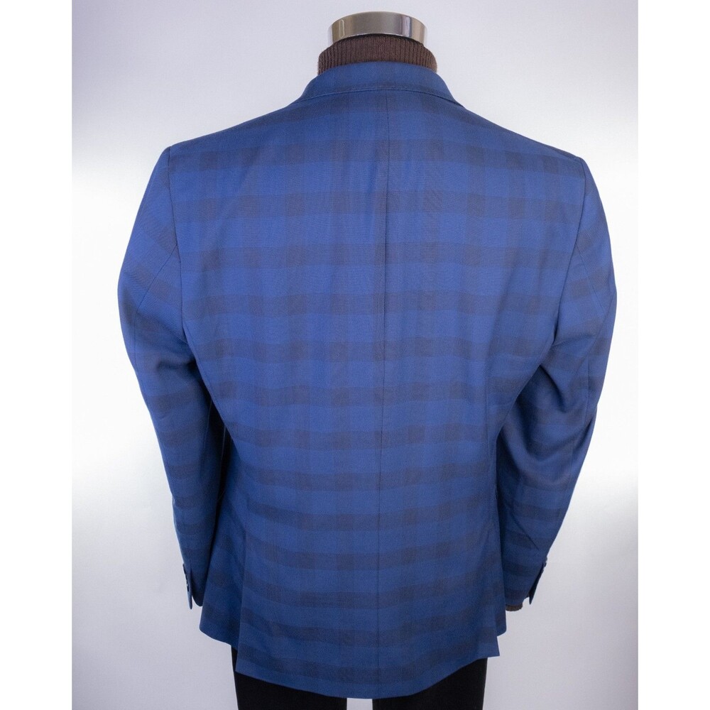 Nick Graham Stretch Modern Cut Blazer Sport Coat Sz 42R Poly Blend Two Button - Picture 8 of 15
